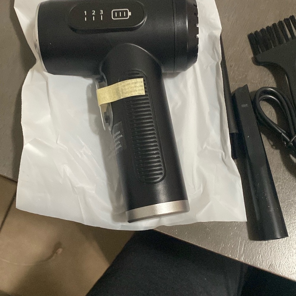 Black air duster with Attachments